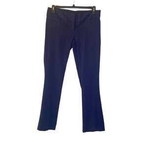 SATINATO women's size 12R Navy Blue Straight leg mid rise stretch dress pant